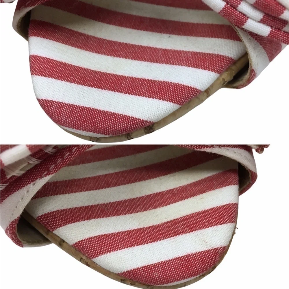 DANIBLACK Bow Heels Striped Patriotic Preppy Minnie Mouse Pinup Style Size 7
